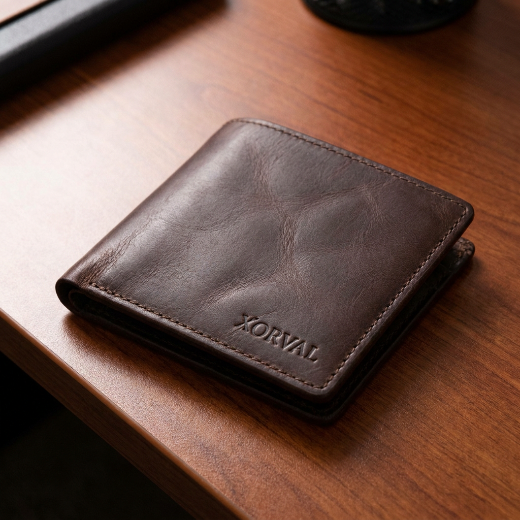 davinci_genrate_a_pure_leather_wallet_pic_with_logo__xorva (1) pure leather wallet
